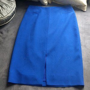 White House Black Market Midi Blue Skirt. Fitted  Gorgeous Never Worn Size 6